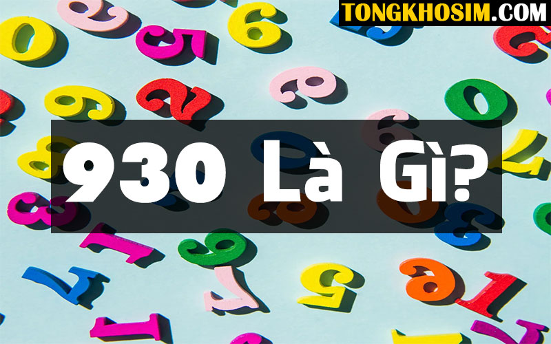 Đuôi Số 930 Nghĩa Là Gì? Đây Có Phải Là Sim Đẹp Không?