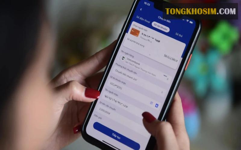 Vietnamobile đang cung cấp dịch vụ chuyển tiền cho số điện thoại khác