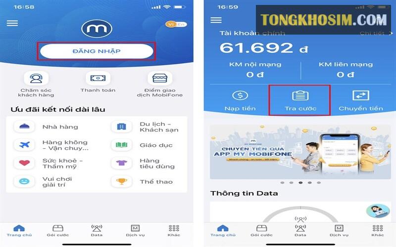 Có thể kiểm tra thông tin sim Mobifone trên ứng dụng My Mobifone
