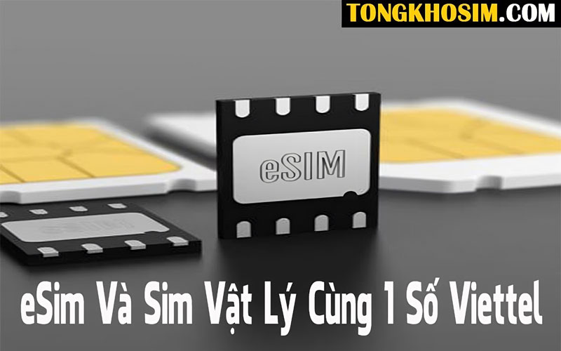 Có thể sử dụng eSim và sim vật lý cùng 1 số Viettel hay không?