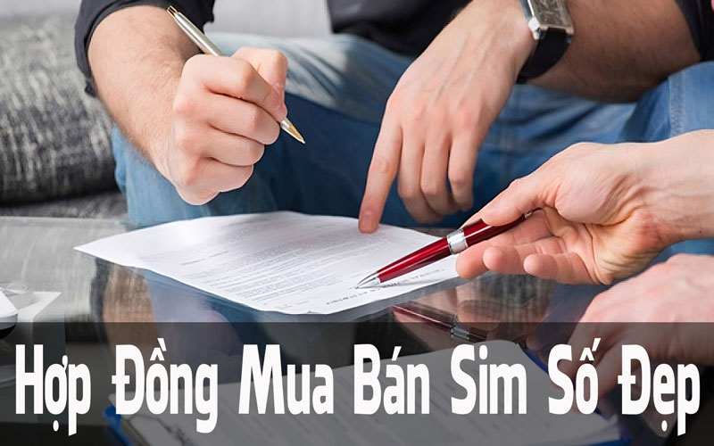 hợp đồng mua bán sim số đẹp có vai trò vô cùng quan trọng khi mua bán sim