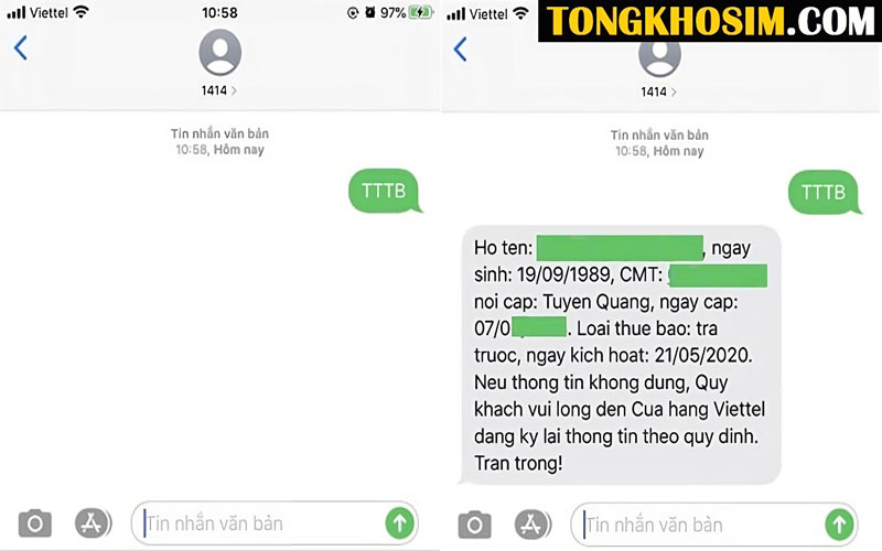 Cách kiểm tra thông tin sim Viettel đối với thuê bao trả trước