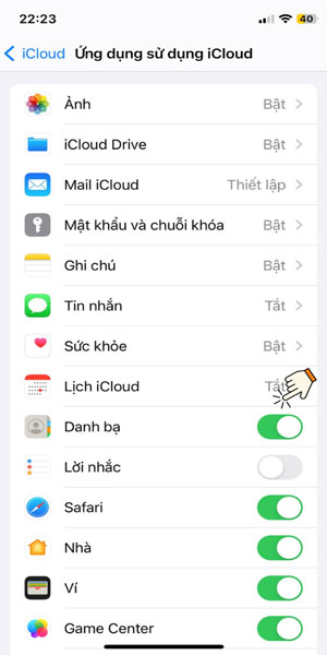 danh bạ được hợp nhất và đồng bộ