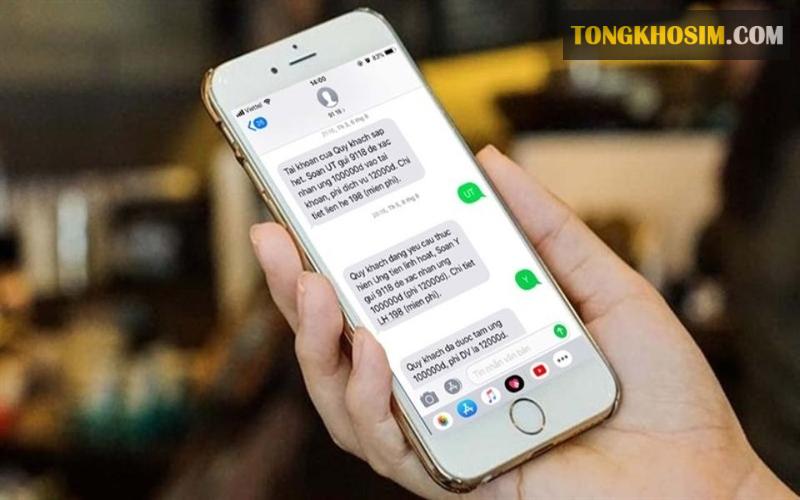 Thông qua tin nhắn điện thoại để bạn kiểm tra thông tin của số tài khoản Viettel