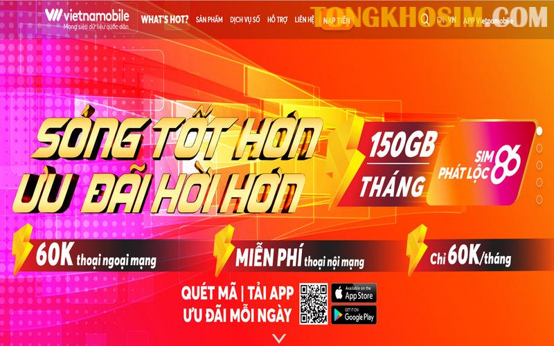 Bạn có thể đăng ký làm lại sim số Vietnamobile ngay trên website của nhà mạng