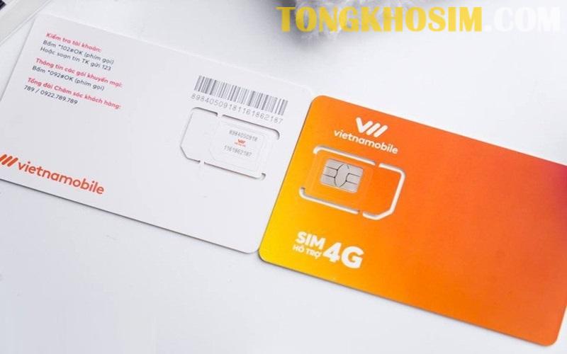 Bạn có thể kiểm tra số seri sim Vietnamobile ngay trên tấm thẻ sim