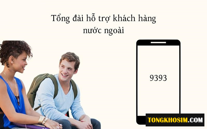Tổng đài 9393 là số hotline hỗ trợ khách hàng là người nước ngoài