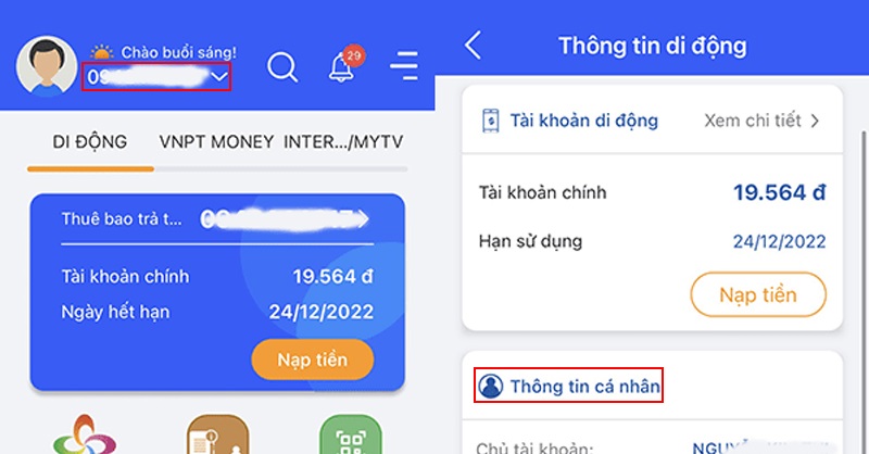 Kiểm tra sim số đẹp chính chủ trên ứng dụng My VNPT