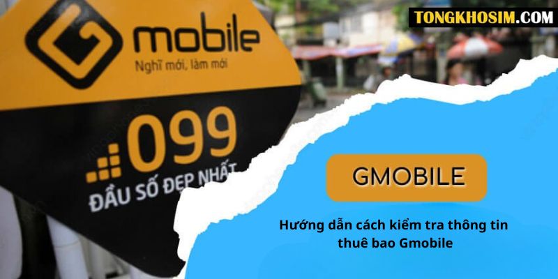 Hướng dẫn cách kiểm tra thông tin thuê bao Gmobile